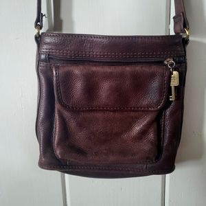 Genuine leather Fossil crossbody bag